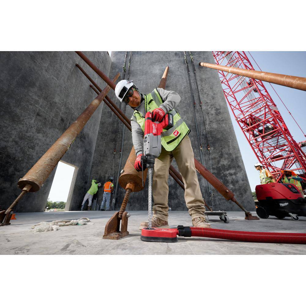Milwaukee M18 FUEL ONE-KEY 18V Lithium-Ion Brushless Cordless 1-1/4 in. SDS-Plus D-Handle Rotary Hammer Kit w/(3) 6.0 Ah Batteries