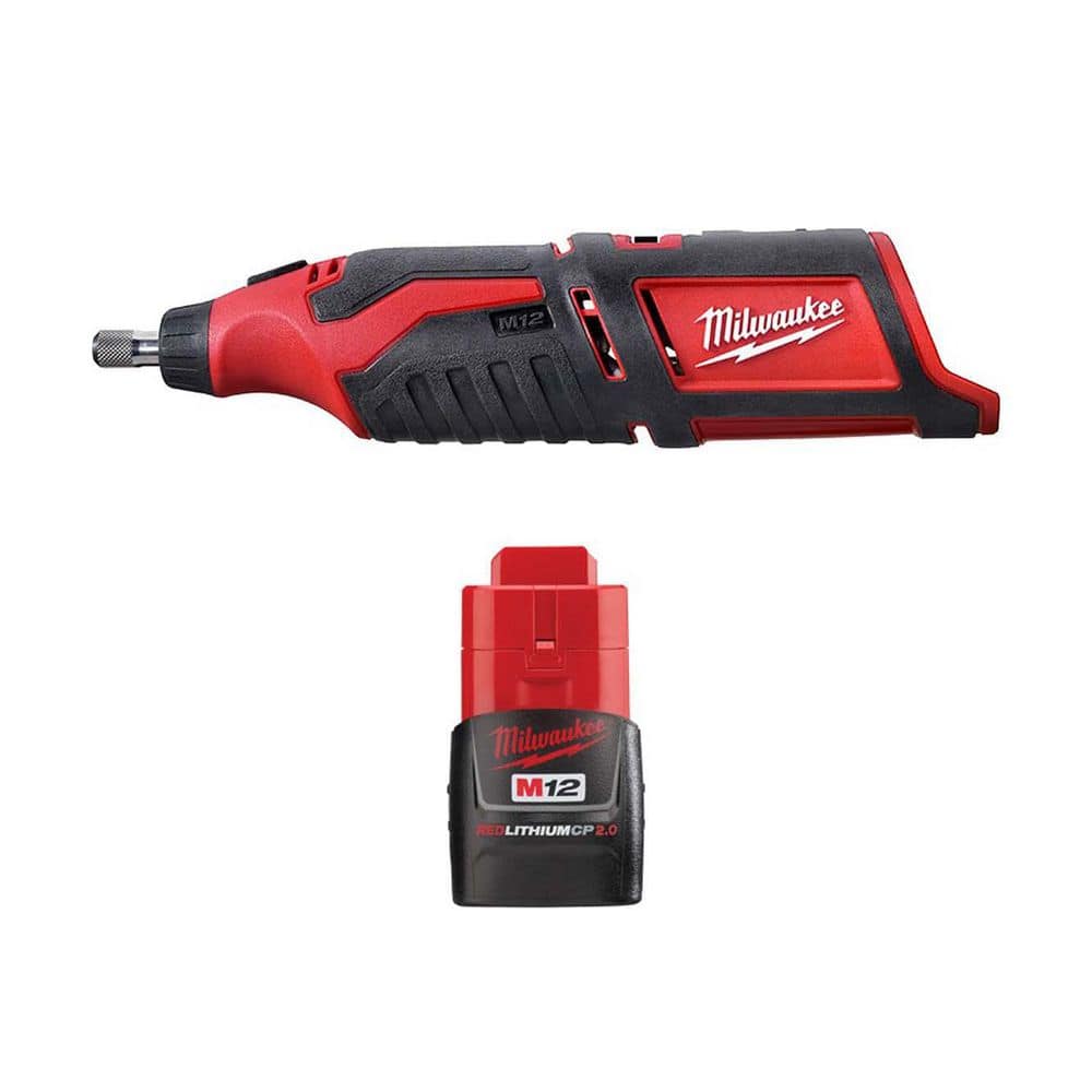 Milwaukee M12 12V Lithium-Ion Cordless Rotary Tool (Tool-Only), 32,000 RPM, 1/8 in. Collet