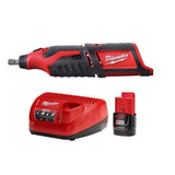 Milwaukee M12 12V Lithium-Ion Cordless Rotary Tool Kit with CP2.0 Battery and M12 Charger, 5,000–32,000 RPM