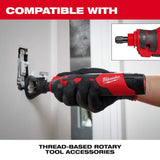 Milwaukee M12 12V Lithium-Ion Cordless Brushless Rotary Tool with M12 1400 Lumen ROCKET LED Stand Work Light (Tool-Only)