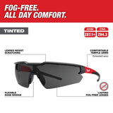 Milwaukee Safety Glasses with Tinted Anti-Scratch Lenses (12-Pack)