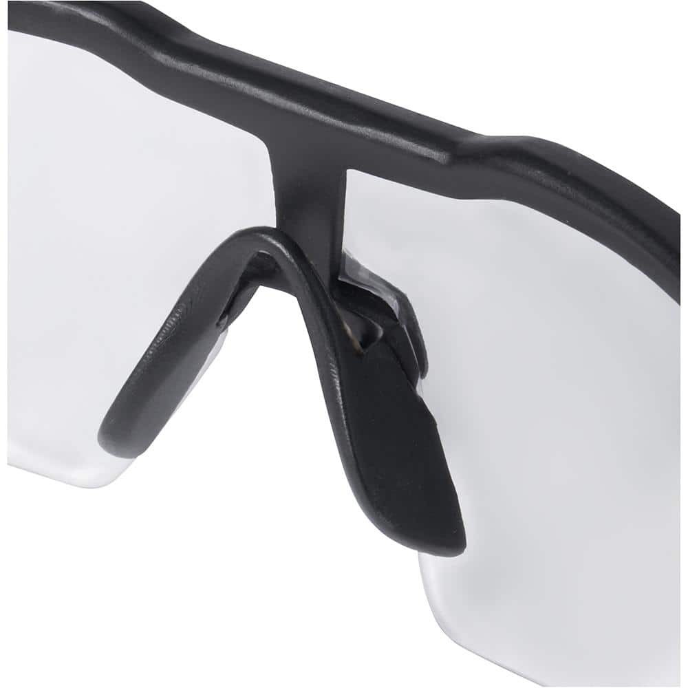 Milwaukee Clear Safety Glasses with Anti-Scratch Lenses, Black Frame (48-73-2010)