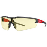 Milwaukee Safety Glasses with Yellow Anti-Scratch Lenses (12-Pack)