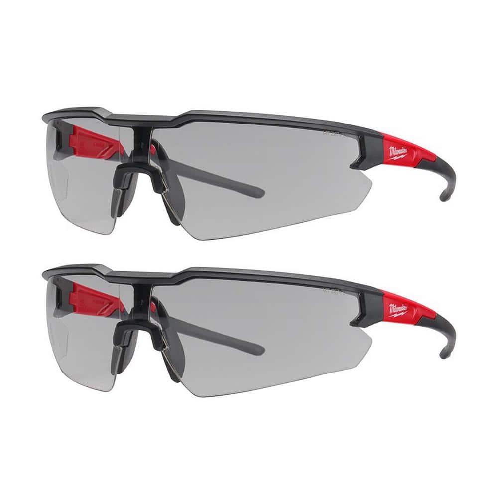 Milwaukee Clear and Tinted Safety Glasses with Anti-Scratch Lenses (2-Pack)