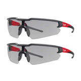 Milwaukee Clear and Tinted Safety Glasses with Anti-Scratch Lenses (2-Pack)