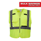 Milwaukee 4X-Large/5X-Large Yellow Class 2 High-Visibility Safety Vest with 10 Pockets (2-Pack)