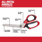 Milwaukee Jobsite 4.5 in. Offset Scissors with Iron Carbide Blades