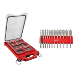 Milwaukee SHOCKWAVE Impact Duty Alloy Steel Screwdriver Bit Set with PACKOUT Case + High-Speed Wood Spade Bits (113-Piece)