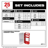 Milwaukee Shockwave Impact Duty Alloy Steel Screw Driver Bit Set, 145-Piece (Model 48-32-5155/48-32-4095)