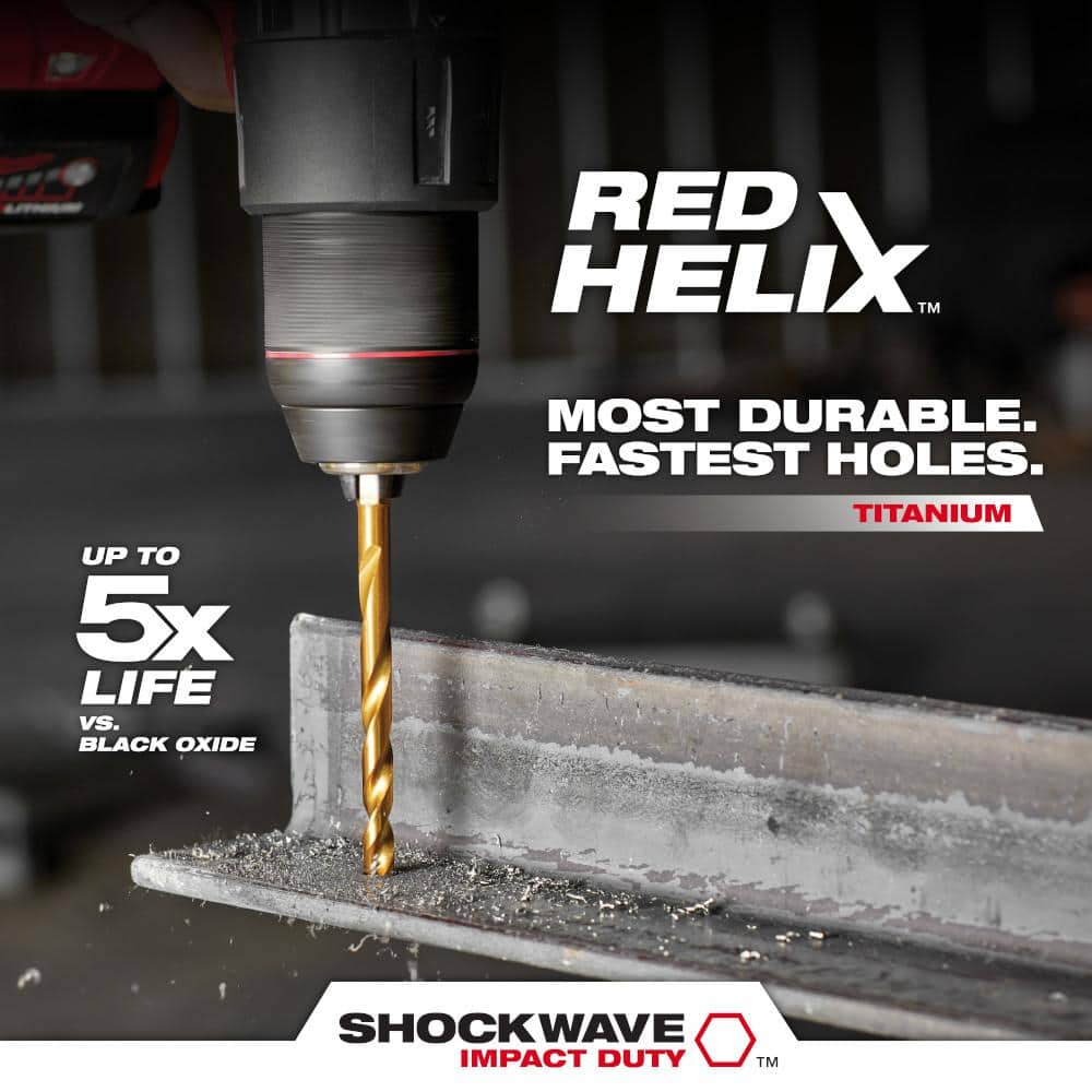 Milwaukee SHOCKWAVE Impact Duty Screwdriver Bit & RED HELIX Titanium Drill Bit Set (105-Piece)