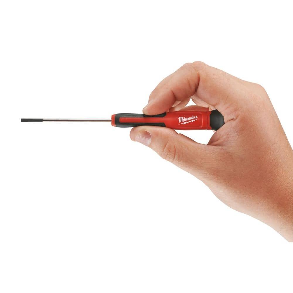 Milwaukee 4-Piece Precision Screwdriver Set, Phillips #1 & Slotted 1/8", 3/32", 1/16"