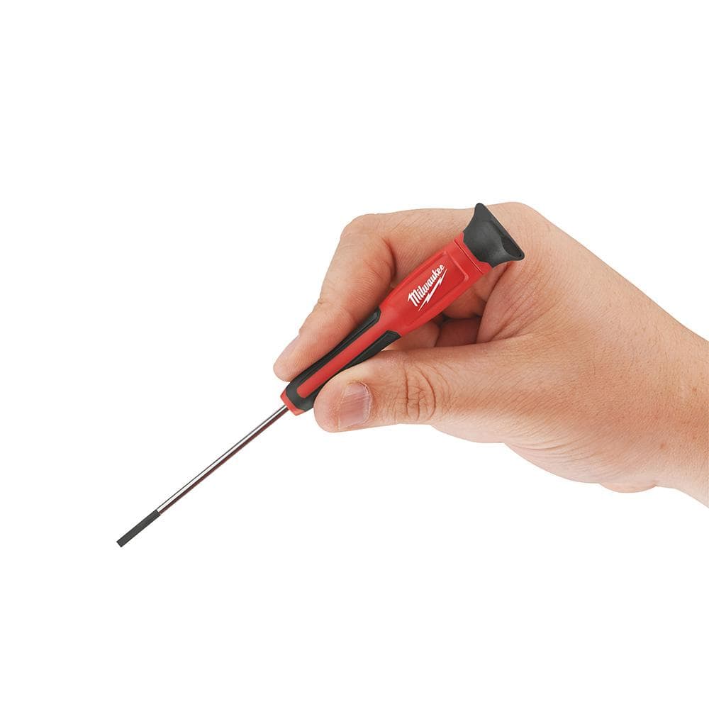Milwaukee 4-Piece Precision Screwdriver Set, Phillips #1 & Slotted 1/8", 3/32", 1/16"