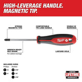 Milwaukee Phillips/Slotted Hex Drive Screwdriver Set with 1/4 in. Drive SAE/Metric Ratchet & Socket Mechanics Tool Set (31-Piece)
