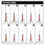 Milwaukee Screwdriver Set with Precision Screwdriver Set (20-Piece)