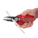 Milwaukee Screwdriver Set with 7.75 in. Combination Electricians 6-in-1 Wire Strippers/Pliers (11-Piece)