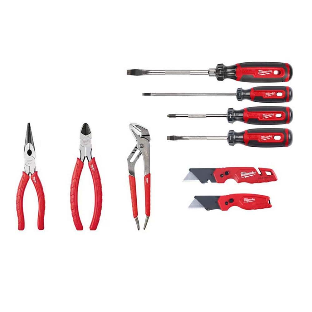Milwaukee Multi-Bit Screwdrivers & Pliers Hand Tool Set (8-Piece)