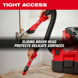 Milwaukee AIR-TIP 1-1/4 in. to 2-1/2 in. 2-in-1 Utility Brush Attachment for Wet/Dry Shop Vacuums (1-Piece)