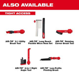 Milwaukee AIR-TIP 1-1/4 in. to 2-1/2 in. 2-in-1 Utility Brush Attachment for Wet/Dry Shop Vacuums (1-Piece)