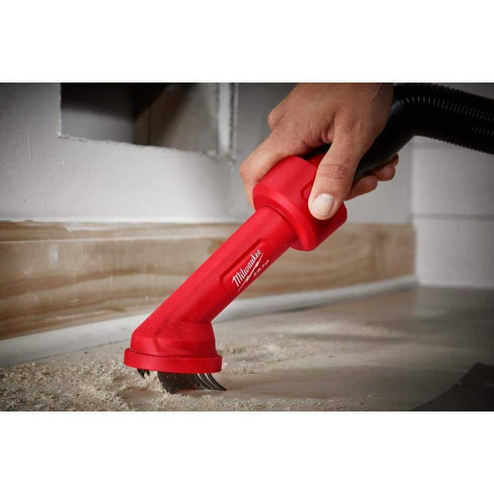 Milwaukee AIR-TIP 1-1/4 in. to 2-1/2 in. Cross Brush Tool & 3-in-1 Crevice Tool Wet/Dry Shop Vacuum Attachment Kit (2-Piece)