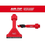 Milwaukee AIR-TIP 1-1/4 in. to 2-1/2 in. Utility Nozzle & 2-in-1 Utility Brush Attachment Kit for Wet/Dry Shop Vacuums (2-Piece)
