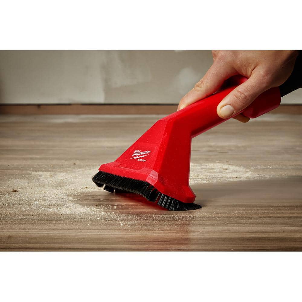 Milwaukee AIR-TIP 1-1/4 in. to 2-1/2 in. Utility Nozzle & 2-in-1 Utility Brush Attachment Kit for Wet/Dry Shop Vacuums (2-Piece)