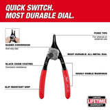 Milwaukee Convertible Snap Ring Pliers Set (9-Piece) – Model 48-22-6539