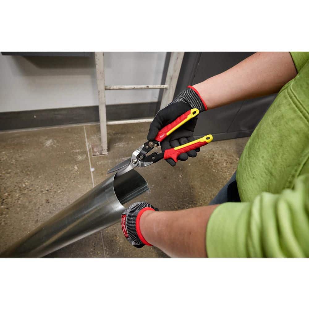 Milwaukee 11.5 in. Long Straight-Cut Aviation Snips, 3 in. Blade, Model 48-22-4567