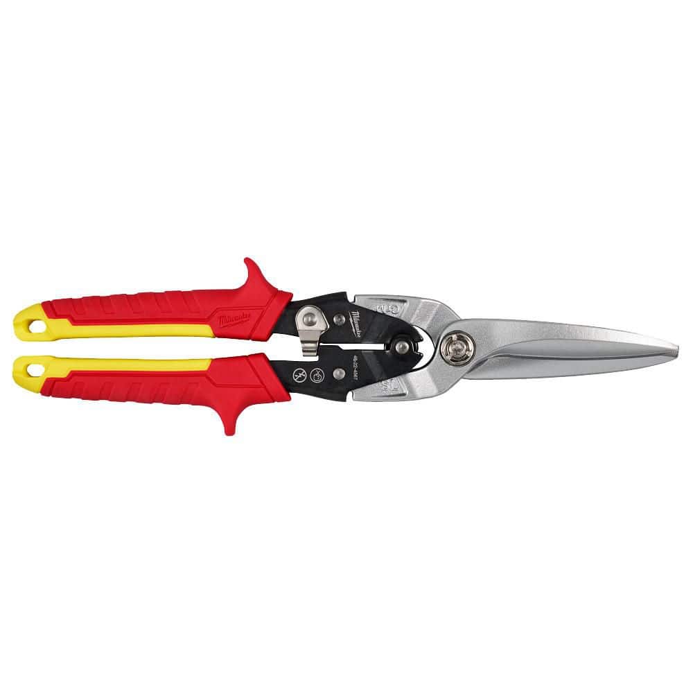 Milwaukee 11.5 in. Long Straight-Cut Aviation Snips, 3 in. Blade, Model 48-22-4567