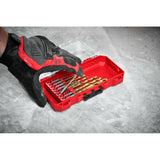 Milwaukee High Speed Wood Spade Bit Set with SHOCKWAVE Titanium Drill Bit Set (28-Piece)