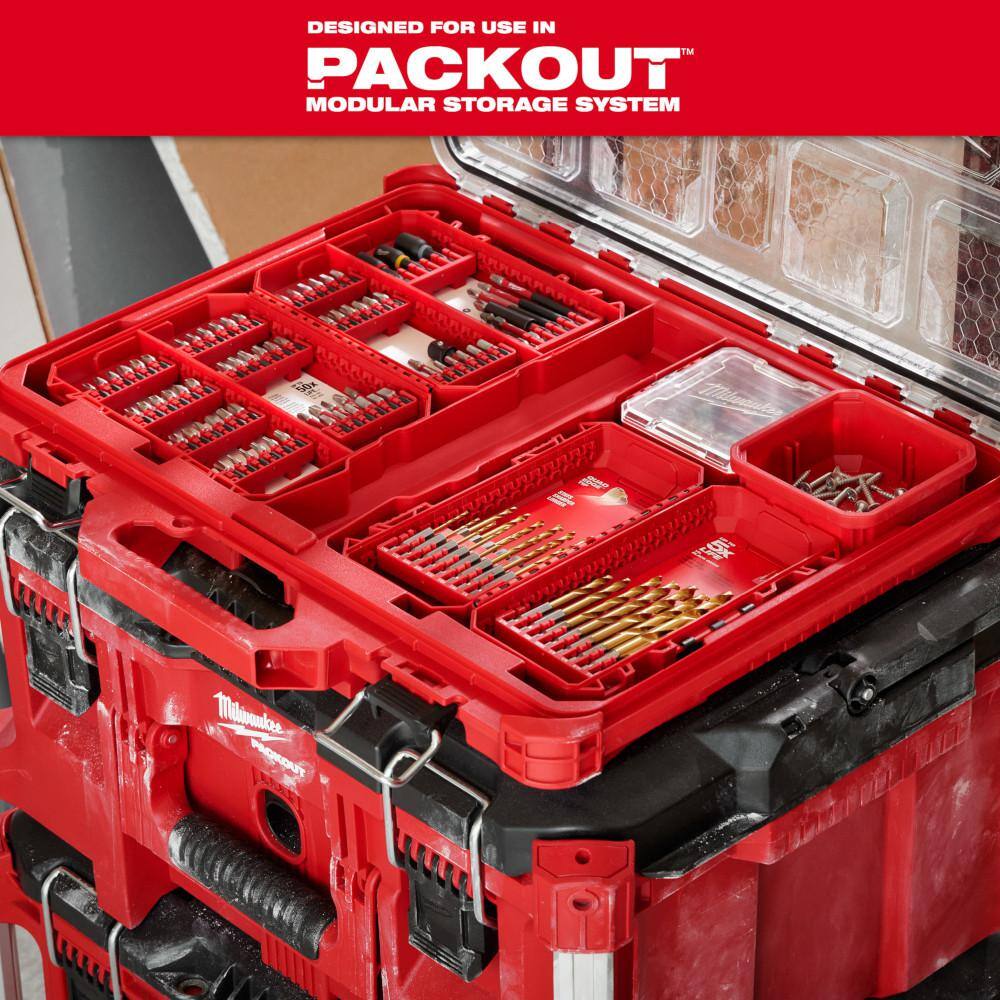 Milwaukee High Speed Wood Spade Bit Set with SHOCKWAVE Titanium Drill Bit Set (28-Piece)