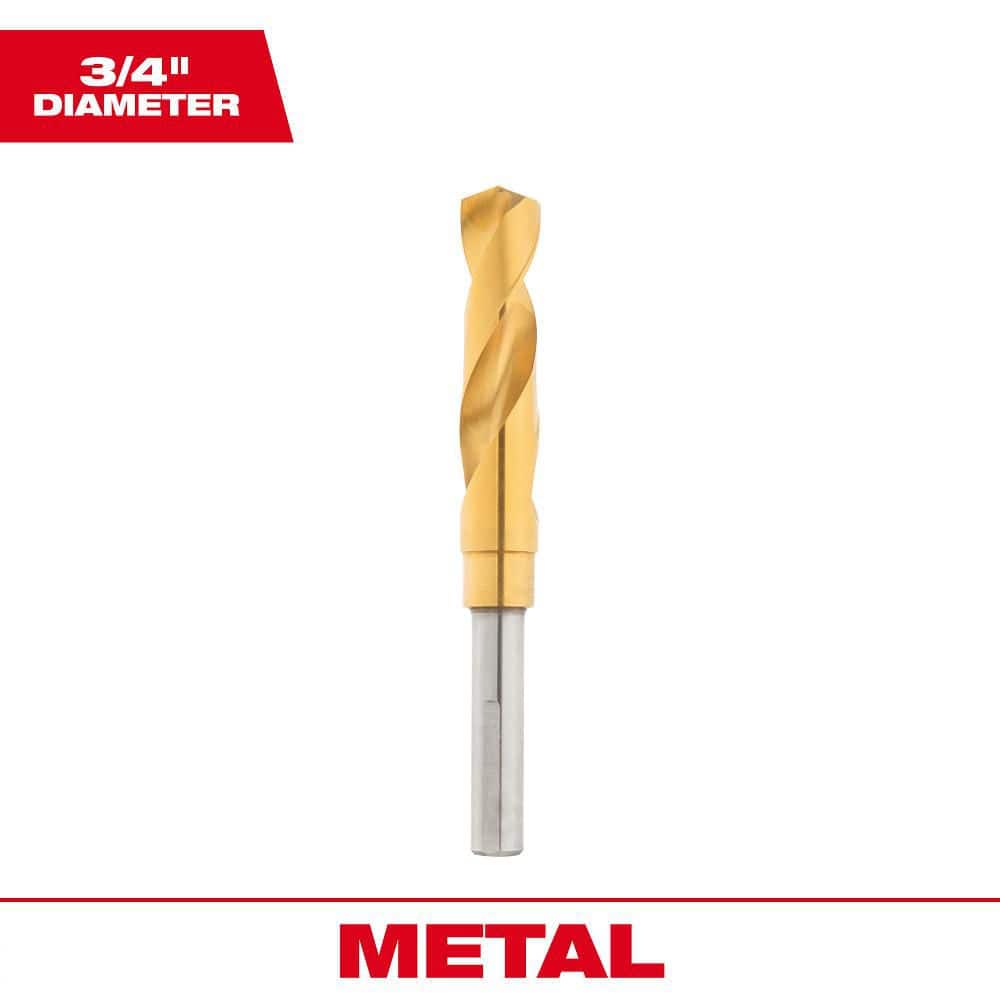 Milwaukee 3/4 in. Titanium Silver and Deming Drill Bit, 6 in Length, 1/2 in Shank
