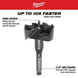 Milwaukee Selfeed High-Speed Steel Wood Boring Bit Set, 7-Piece (Model 49-22-0065)
