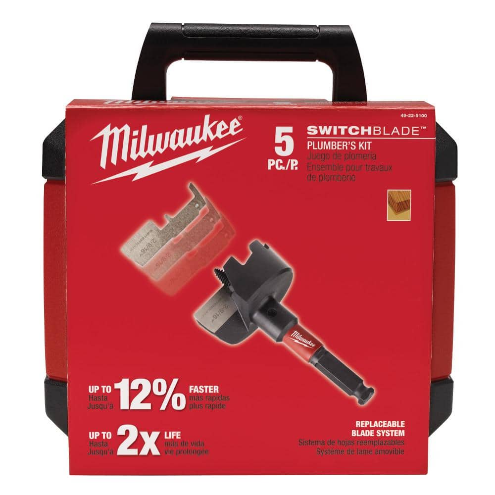 Milwaukee SWITCHBLADE Plumbers Selfeed Bits Set (15-Piece)