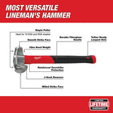 Milwaukee Lineman's 5-in-1 Ratcheting Wrench with Milled Strike Face, 11.25 in Length (48-22-9216M)