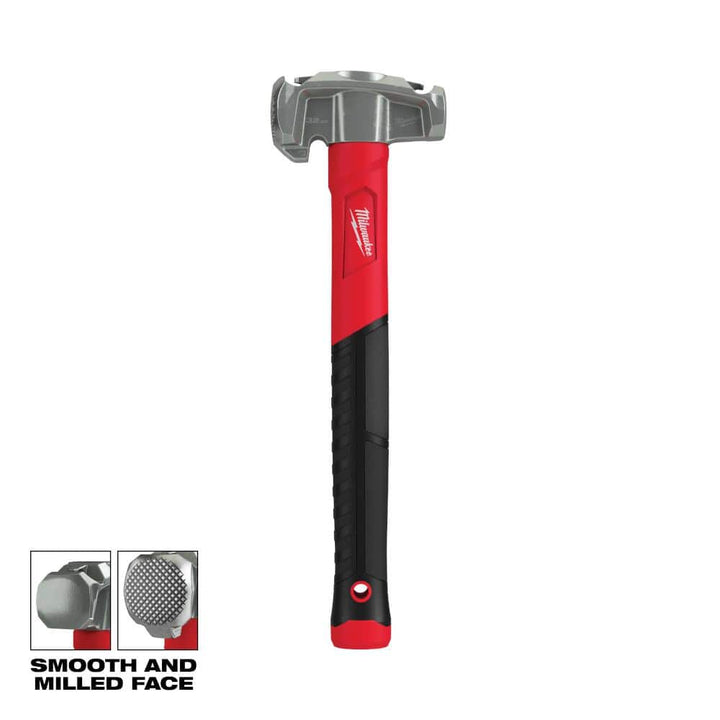 Milwaukee 32 oz. 4-in-1 Lineman's Hammer, Fiberglass Handle, 15 in. Length