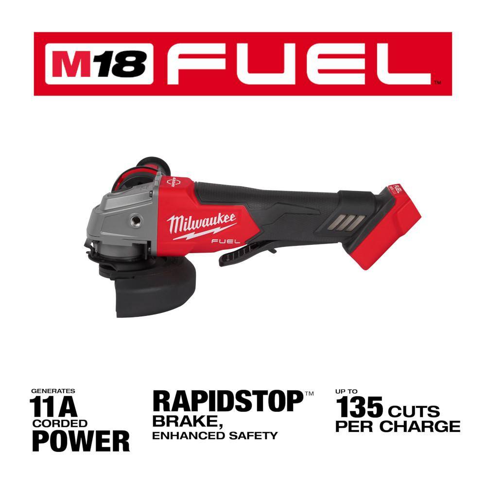 Milwaukee M18 FUEL 18V Brushless Cordless 4 ft. Concrete Pencil Vibrator Kit with 6.0Ah Battery & M18 FUEL Grinder