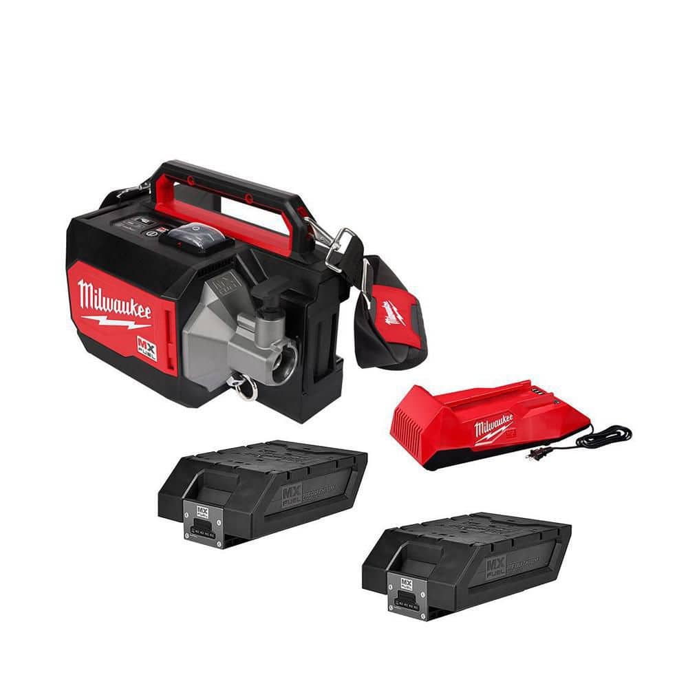 Milwaukee MX FUEL Lithium-Ion Cordless Briefcase Concrete Vibrator Kit with (2) Batteries and Charger, 13 x 9.9 x 9.5 in