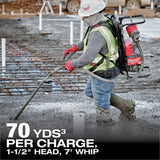 Milwaukee MX FUEL Lithium-Ion Cordless Concrete Vibrator Kit with M18 FUEL 1 in. SDS-Plus Rotary Hammer/Dust Extractor Kit