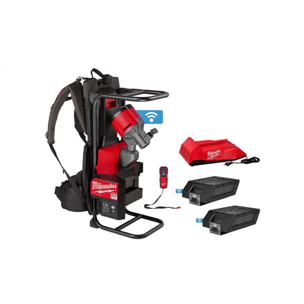 Milwaukee MX FUEL Lithium-Ion Cordless Concrete Vibrator Kit with M18 FUEL 1 in. SDS-Plus Rotary Hammer/Dust Extractor Kit