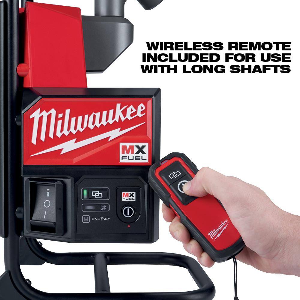 Milwaukee MX FUEL Lithium-Ion Cordless Concrete Vibrator Kit with M18 FUEL 1 in. SDS-Plus Rotary Hammer/Dust Extractor Kit