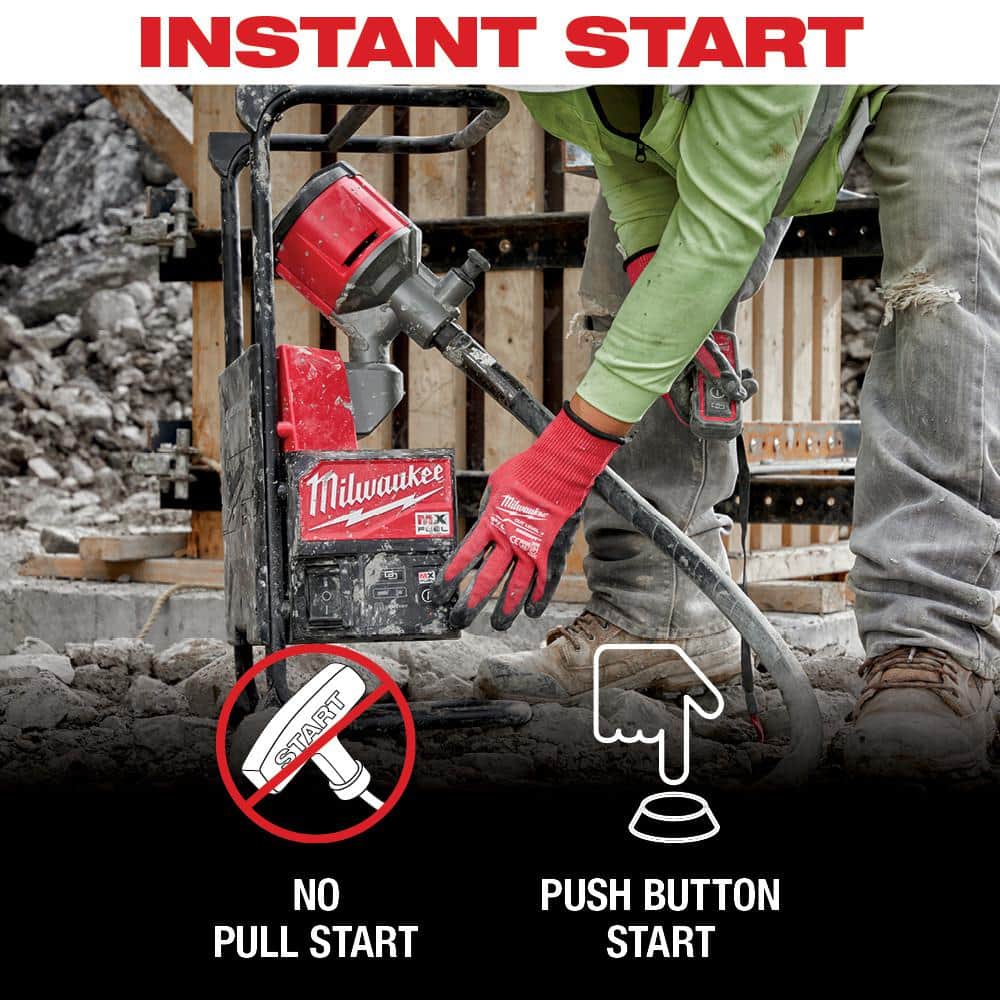 Milwaukee MX FUEL Lithium‑Ion Cordless Concrete Vibrator Kit with M18 FUEL Hammer Drill/Impact Driver Combo (Model MXF371-2XC-3697-22)