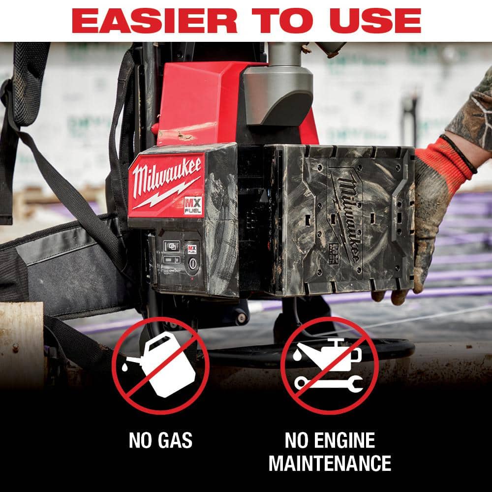 Milwaukee MX FUEL Lithium‑Ion Cordless Concrete Vibrator Kit with M18 FUEL Hammer Drill/Impact Driver Combo (Model MXF371-2XC-3697-22)