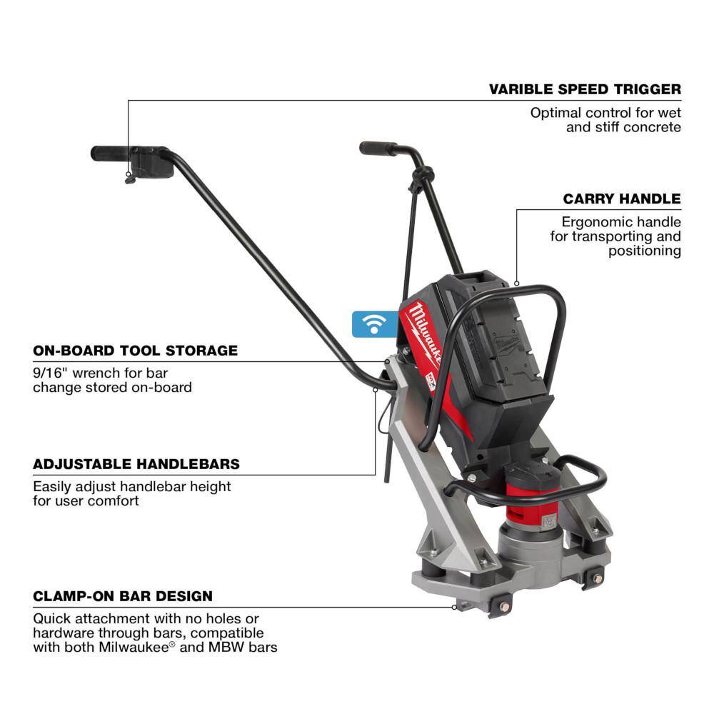 Milwaukee MX FUEL Cordless Vibratory Screed Kit with M18 FUEL ONE-KEY 9 in. Cut-Off Saw