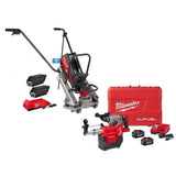 Milwaukee MX FUEL Cordless Vibratory Screed Kit with M18 FUEL 1 in. SDS‑Plus Rotary Hammer & Dust Extractor (MXF381-2CP/2912-22DE)