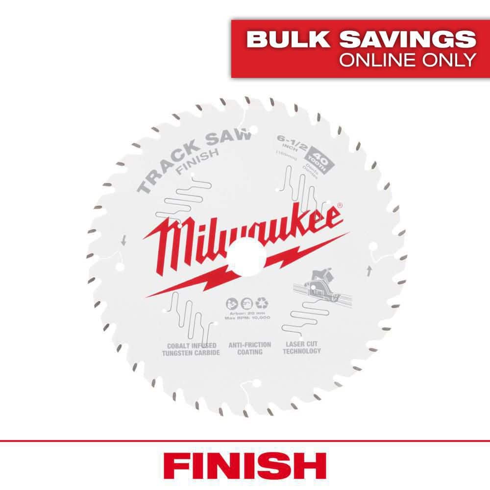 Milwaukee 6-1/2 in. x 40-Tooth Fine Finish Track Saw Blade (1-Pack)