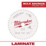 Milwaukee 6-1/2 in. x 52-Tooth Carbide Laminate Track Saw Blade, 20mm Arbor (1-Pack)