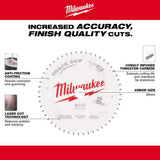 Milwaukee 6-1/2 in. x 52-Tooth Carbide Laminate Track Saw Blade, 20mm Arbor (1-Pack)