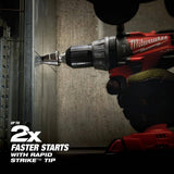 Milwaukee #4 Step Drill Bit, 3/16 in. – 7/8 in., 1/16 in. Increments, Black Oxide
