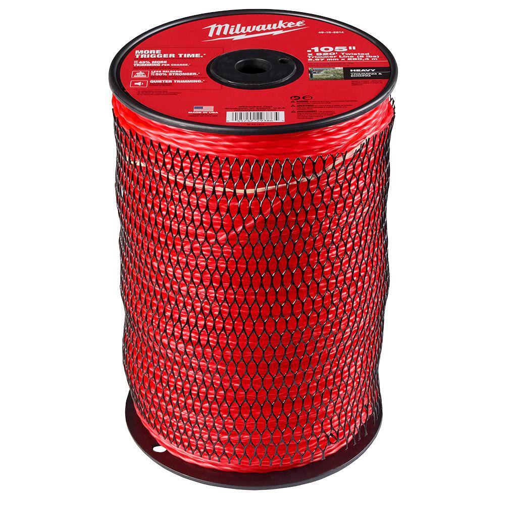 Milwaukee 0.105 in. x 920 ft. Twisted Trimmer Line Spool