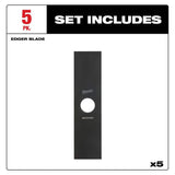 Milwaukee 8 in. Replacement Edger Blade (5-Pack)